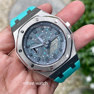 G-SHOCK Casioak Customize AP Rubber Stainless Tiffany Splash Dial Grey