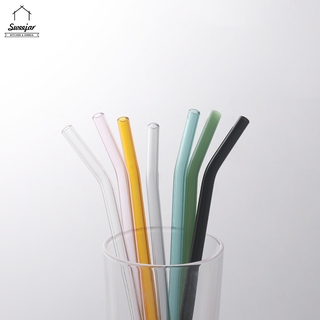 Sweejar หลอดดูดน้ำ ฟางแก้วโบโรซิลิเกตทนความร้อน 1 ชิ้น