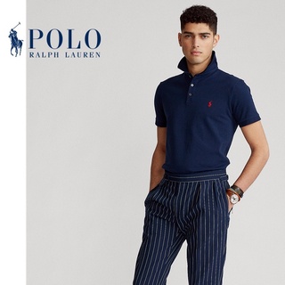 Ralph Lauren เสื้อโปโล แขนสั้น สไตล์คลาสสิก สําหรับผู้ชาย Rl13823