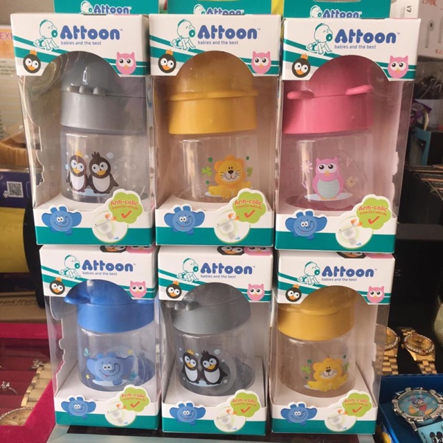 (กรอกโค้ด JULY77 ลด 40% max 80) ขวดนมแบรนด์ Attoon ขนาด 3oz
