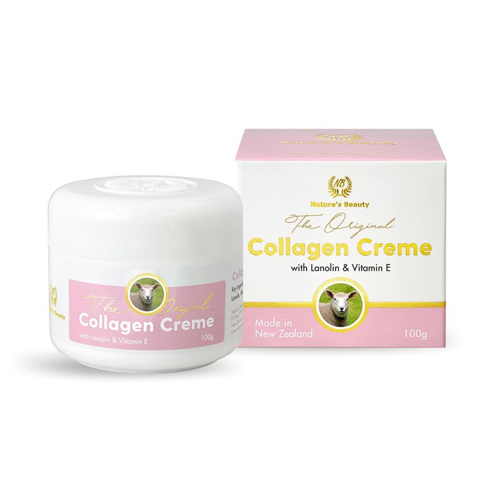 Nature’s Beauty Collagen Creme With Lanolin&amp;Vitamin E 100g ครีมคอลลาเจน ผสมลาโนลินและวิตามินอีจากประเทศนิวซีแลนด์