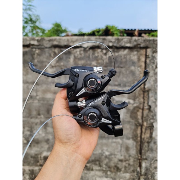 จักรยาน SHIFTER HANDLE GEAR SPEED CONTROL 7-3SPEED 8-3SPEED HANDLE BIKE OPER BRACKET