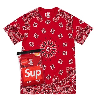 Supreme Hanes Bandana Tagless Tees 2 Pack (RED)