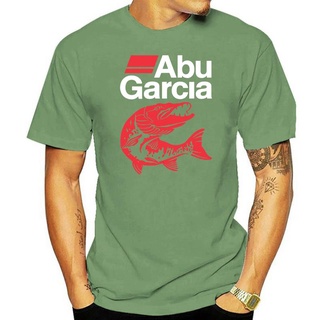 เสื้อยืดผ้าฝ้าย ใหม่ เสื้อยืดลําลอง ผ้าฝ้าย 100% แขนสั้น คอกลม พิมพ์ลาย ABU GARCIA สีดํา สําหรับผู้ชาย ไซซ์ S-5XL