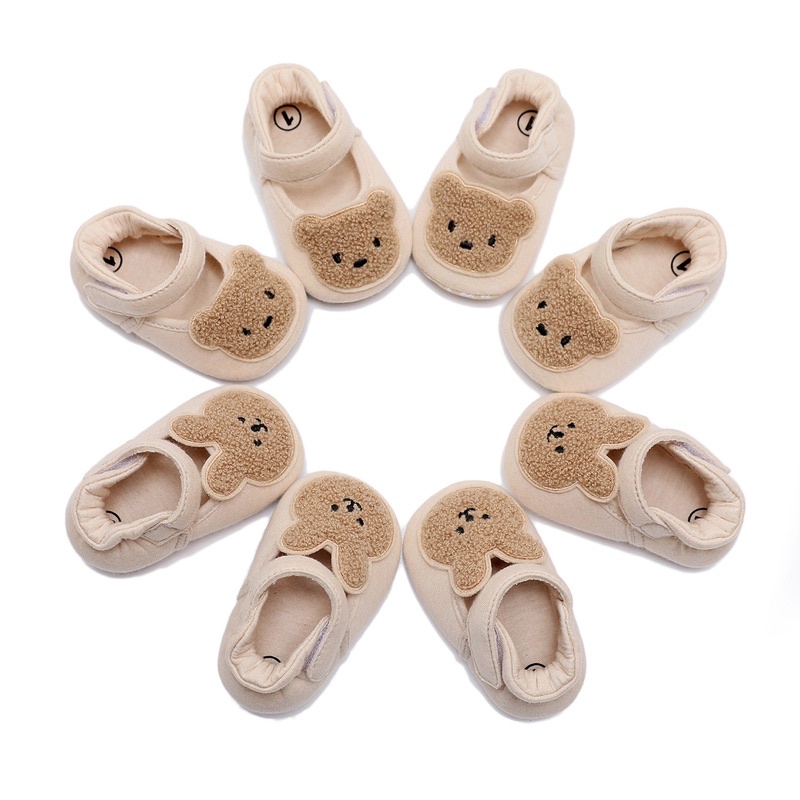 🐻พร้อมส่ง🐰รองเท้าหัดเดินเด็ก รองเท้าเด็ก น่ารักตุ๊กตาหมี กระต่าย มีพื้นยางกันลื่นอย่างดี