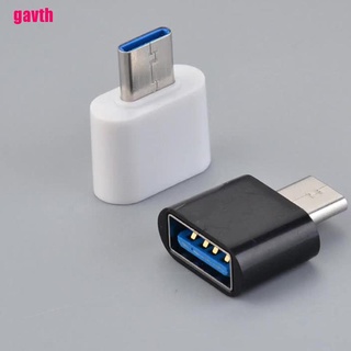 (gav) Otg Type C to Mini USB อะแดปเตอร์เชื่อมต่อข้อมูล สําหรับ Android Mobile