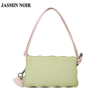 Jasmin NOIR กระเป๋าสะพายไหล่ กระเป๋าถือ หนัง PU ประดับพู่ สําหรับสตรี