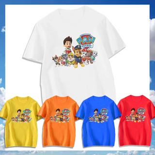 เสื้อเด็ก ลายการ์ตูน ขบวนการเจ้าตูบสี่ขา PAW PATROL DD เสื้อยืดเด็กผู้ชาย เสื้อเด็กผู้หญิง