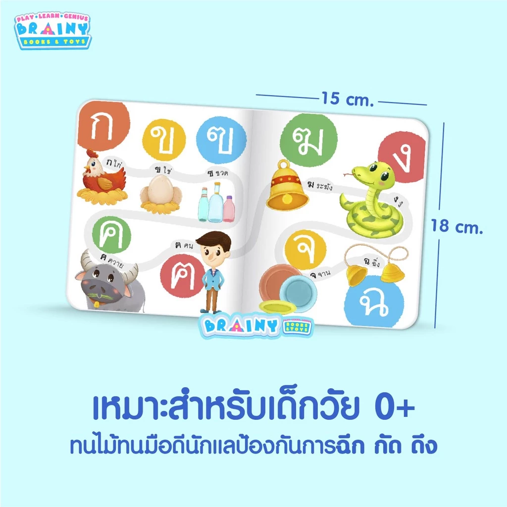 หนังสือบอร์ดบุ๊คของหนู 7เล่ม(ซื้อแยกเล่มได้) หนังสือเด็กแรกเกิด กระดาษแข็งหนา ฉีกไม่ขาด boardbook thumbnail 7