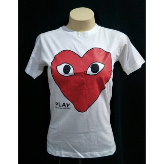 เสื้อยืดลาย play หัวใจเต็มตัว