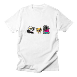 aggretsuko เสื้อยืดผ้าฝ้ายลายการ์ตูนS-5XL