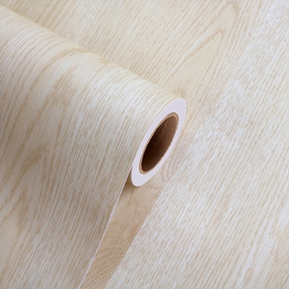 สติกเกอร์วอลเปเปอร์ PVC ลายไม้ กันน้ํา กันความชื้น สําหรับติ…