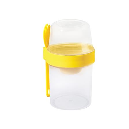 กล่องใส่อาหาร กล่องอาหาร LOCKNLOCK TO GO 870 มล. สีเหลือง กล่องพลาสติก