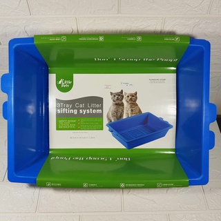 Little pets 3 tray cat Litter sifting system กระบะทรายแมว 3 ชั้น ห้องน้ำแมว เพียงแค่ ยก เขย่า เท 1 ชุด มี 3 ชิ้น สะดวก