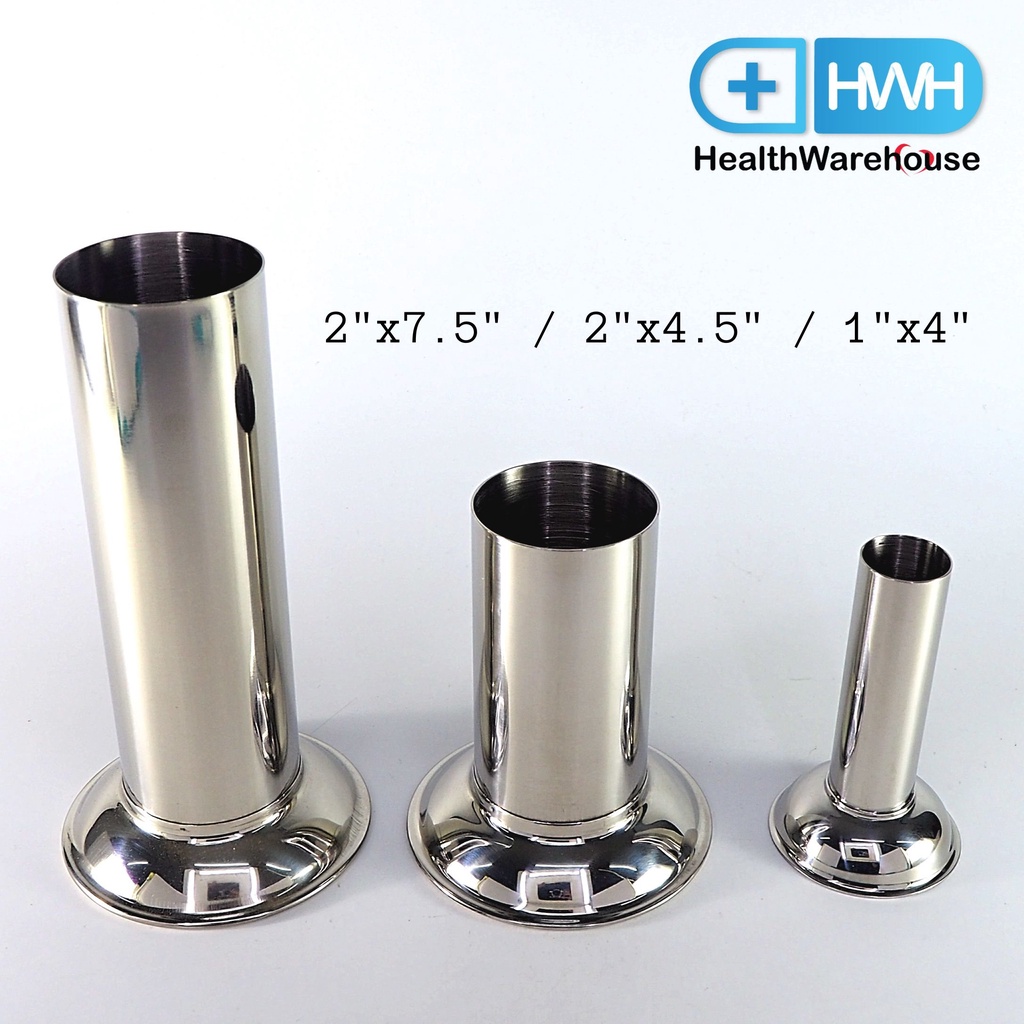 กระบอกสแตนเลส (ขนาด 1 x 4 นิ้ว) ฟอร์เซปจาร์ Forcep Jar ที่ใส่ปรอท กระบอกใส่ฟอร์เซป กระบอกใส่อุปกรณ์ เครื่องวัดอุณหภูมิ เ