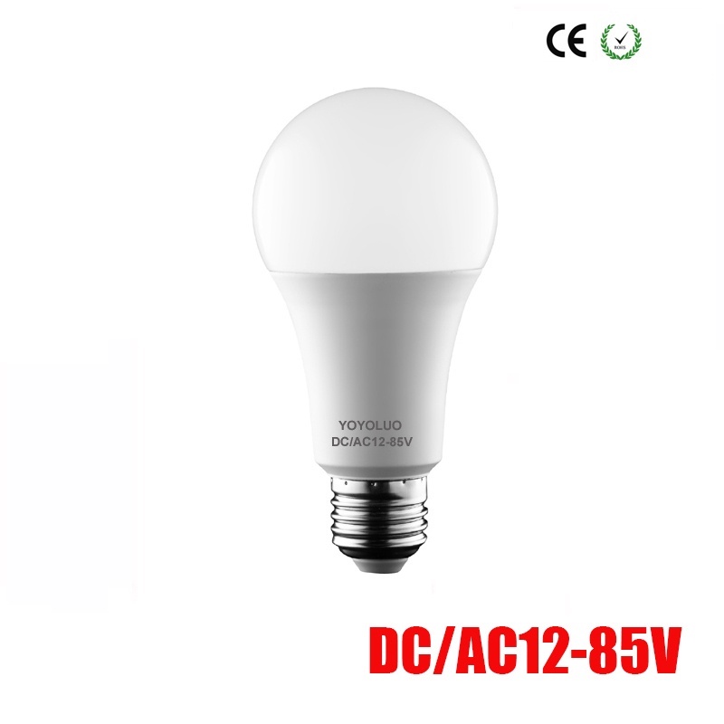 หลอดไฟ Led E27 DC AC 12V 24V 36V 3W 6W 9W 12W 15W 18W สําหรับตั้งแคมป์ แรงดันต่ํา