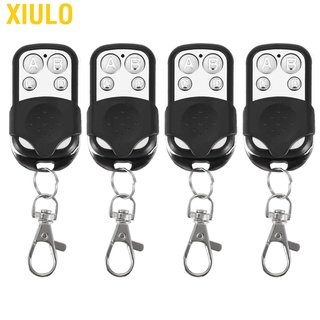 Xiulo 4pcs Universal Cloning Wireless Remote Control Key Fob for Car Garage Door Gate 433mhz