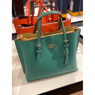 coach mollie tote25 รุ่นใหม่ สีเขียว ของแท้