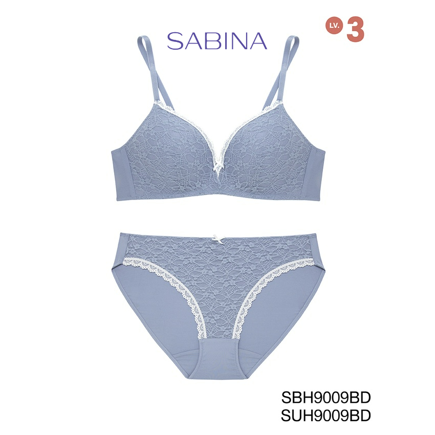 Sabina ซ่าบีน่า เซ็ตชุดชั้นใน Invisible Wire (ไม่มีโครง) รุ่น Soft Doomm รหัส SBH9009BD+SUH9009BD สี