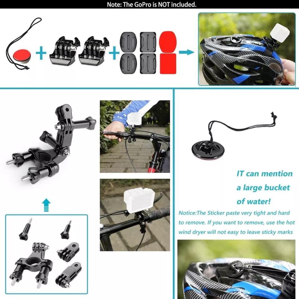 ชุดอุปกรณ์เสริมสำหรับกล้องแอคชั่นแคม,ชุดอุปกรณ์เสริมสำหรับกล้อง Accioncam Nanotech ,Gopro สต็อกในไทย