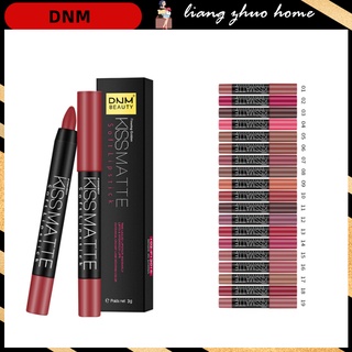 Dnm ลิปสติก เนื้อแมตต์ ติดทนนาน สีแดง 19 สี สําหรับผู้หญิง