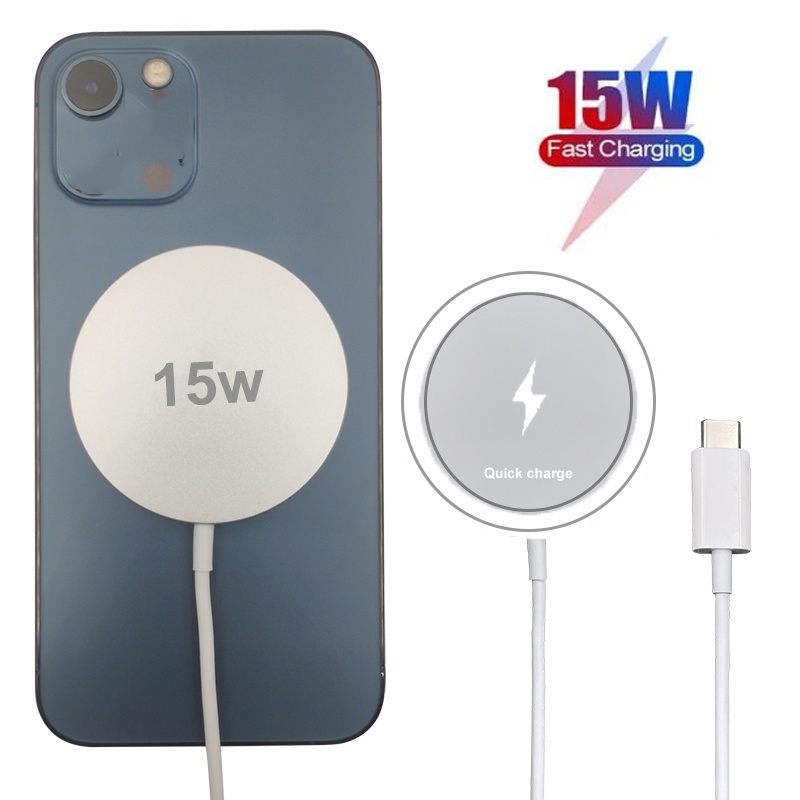 Shopee Thailand - 15W Qi Wireless Magnetic Charger For 12 11 Pro Max Mini Xs X Xr 8 Samsung Xiaomi Wireless Charger