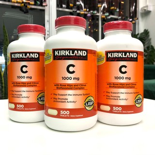 ‼️พร้อมส่ง ถูกที่สุด‼️ Kirkland Vitamin C 1000 mg 500 เม็ด นำเข้าจากUSA ของแท้ล้าน% Exp.01/26