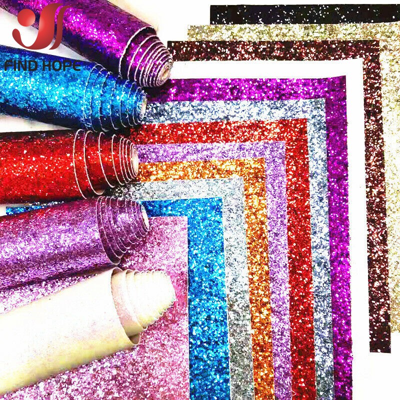 Selfกาวchunky Glitterผ้าSparklyหนัง 3Dวอลล์เปเปอร์บันไดBorderสติกเกอร์ตกแต่งDIY Craft