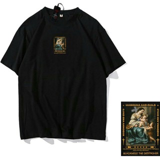 Nordhen.co เสื้อยืด ผ้าฝ้าย พิมพ์ลาย MADONNA AND CHILD DISASTER BAJU KAOS DISTRO 30S สําหรับผู้ชาย และผู้หญิง