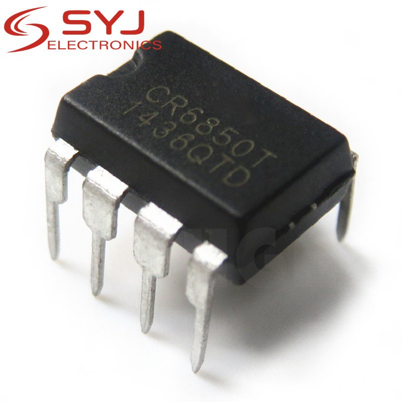 ชุดส่วนประกอบอิเล็กทรอนิกส์ 10 ชิ้น Cr6850 Cr6850T Dip-8