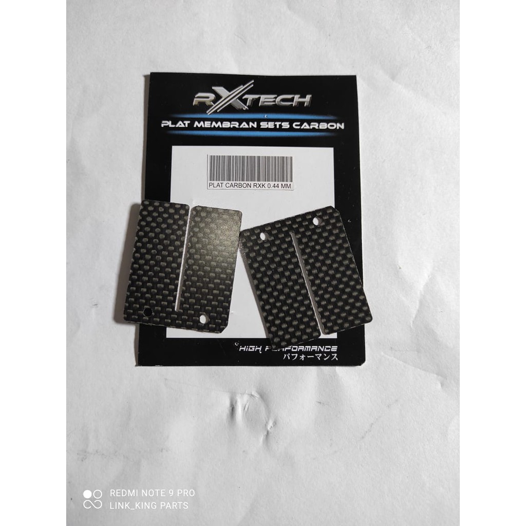 RX KING CARBON MEMBRANE TONGUE RX KING CARBON MEMBRANE PLATE SET 0.44MM RXTECH JAPAN