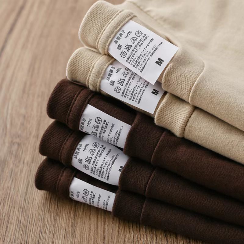 เสื้อยืดแขนสั้น ทรงหลวม สีน้ําตาลเข้ม สีกาแฟช็อคโกแลต สําหรับผู้ชาย และผู้หญิง