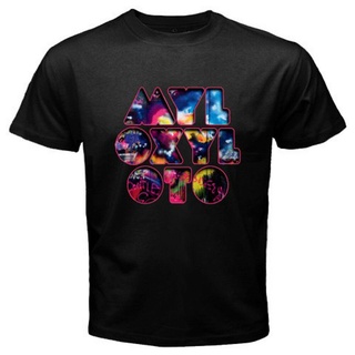 เสื้อวินเทจผญ - ใหม่ Coldplay โลโก้ Myloxyloto ทุกวันบางพอดีแขนสั้นผู้ชายเสื้อยืดสไตล์เสื้อแขนสั้นส