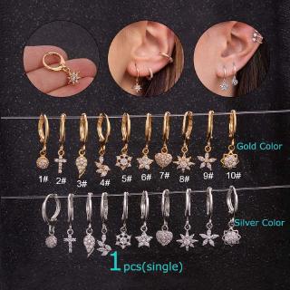 ต่างหู tragus แบบห้อยเส้นผ่าศูนย์กลาง 9 มิลลิเมตร 1 ชิ้น