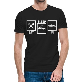 ใหม่ เสื้อยืด ลาย Eat Sleep F1 Formula 1 Race Sports Birthday Dad ของขวัญ สําหรับคุณพ่อ