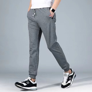 กางเกง Jogger กางเกงวอร์มขายาว แถบธงชาติาผ้า Cotton-Spandex ยืดได้เยอะซิป Side Pocket zipper