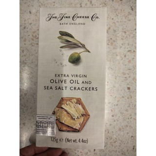 The Fine Cheese Olive Oil Sea Salt Crackers ขนมปังกรอบรสเค็ม125กรัม