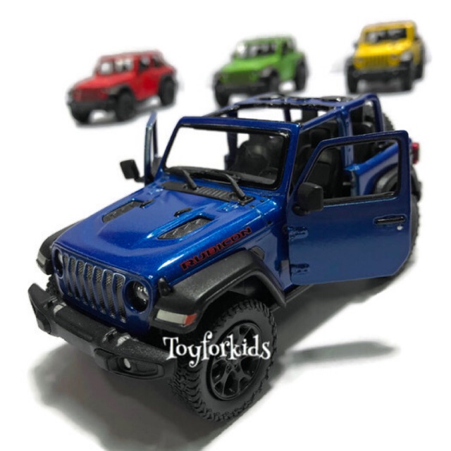 โมเดลรถ Jeep Wrangler 2018 ไม่มีหลังคา โมเดลรถเหล็ก รถจี๊ป Die cast metal Car model