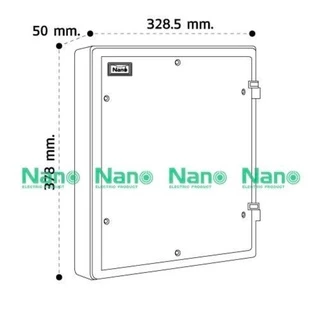 Nano แผง แผงไฟฟ้าพลาสติก NANO-305 สีขาว สีเทา
