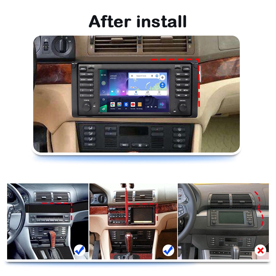 2 Din Android Car Radio screen dvd GPS autoradio For BMW E53 X5 5