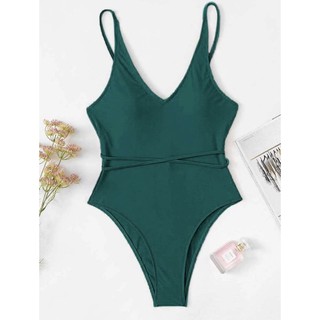 New Dark Green onepiece พร้อมส่ง