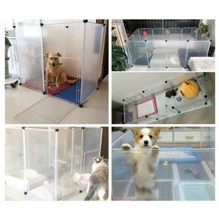 Petcho รั้วสัตว์เลี้ยง คอกกั้นแมว คอกกั้นสัตว์เลี้ยง คอกกระต่าย และ หนูแฮมสเตอร์ กรงสัตว์เลี้ยงDIY คอกสัตว์เลี้ยง