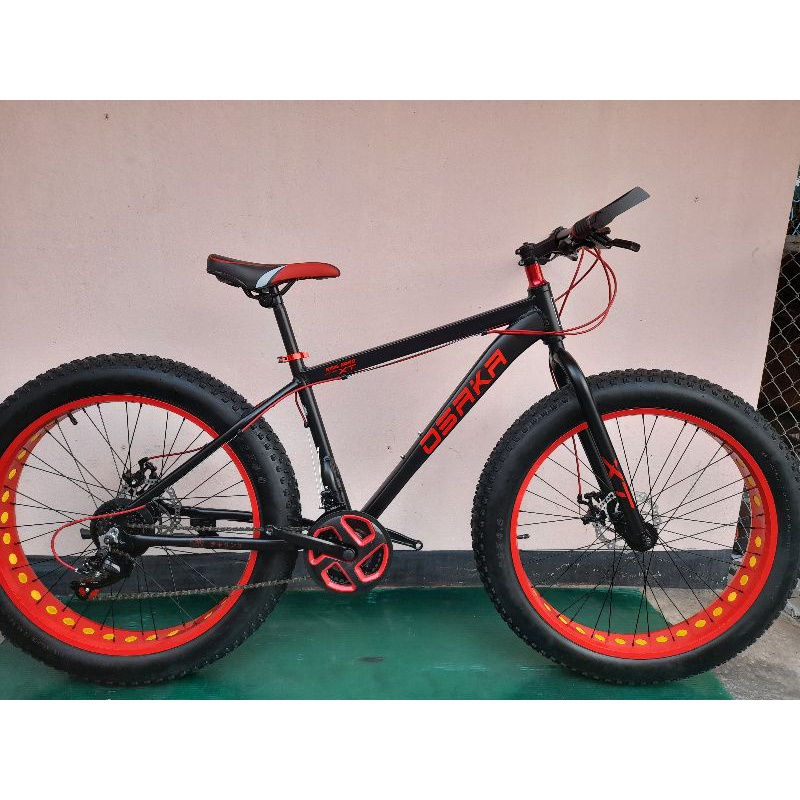 ใหม่🚴Osaka รุ่น Kingkong XT จักรยานล้อโตเฟรมอลูมิเนียม24สปีดสีดำแดง