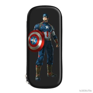 แพคเกจกระเป๋าเป้❇☃♤Stationery Case Captain America Primary School Cute Boy Pencil Female Child Large Capacity 3D hard s