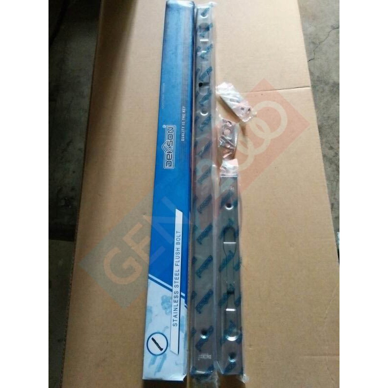 Flush Bolt Dekkson FB 040 8 + 24 นิ้วช่องล็อคประตู Flushbolt ประตู 60 ซม. Dekson
