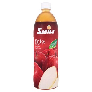 ว๊าว🍟 สมาย น้ำแอปเปิ้ล 100% มีแคลเซียม และวิตามินซี 1000มล. 100% Apple Swim with Calcium and Vitamin C 1000 ml.