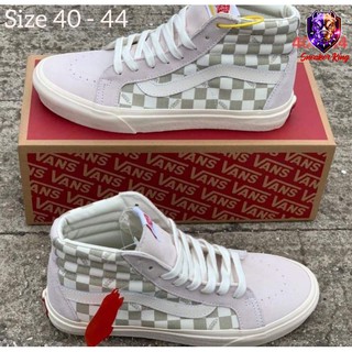 รองเท้า Vans Customs Checkerboard SK-8 HI