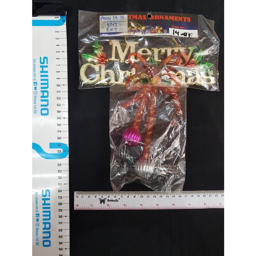 ของเล่นคริสต์มาส PMN 14-15 SC TRAIN + X2 BALL PURNAMA DJAYA FLOWERS SBY