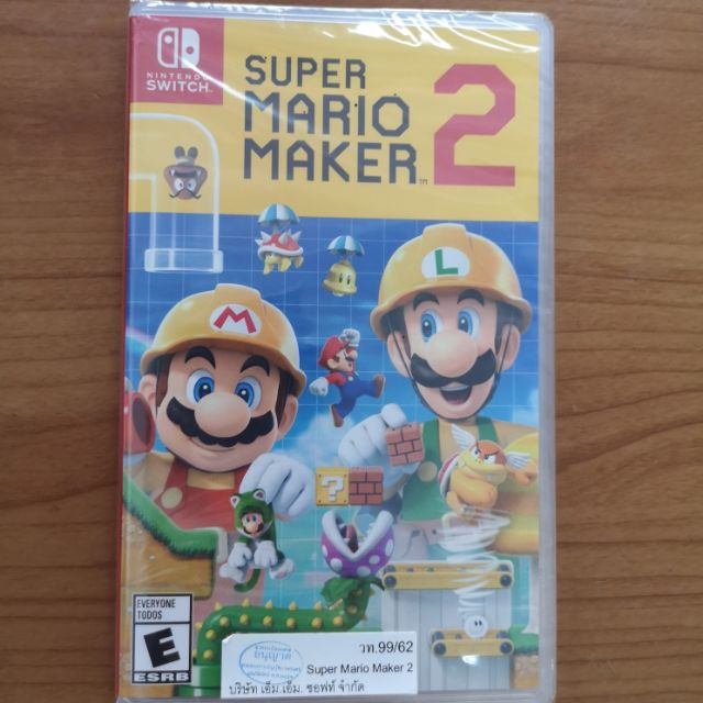 แผ่นเกม Nintendo switch เกม Mario maker 2 มือสอง