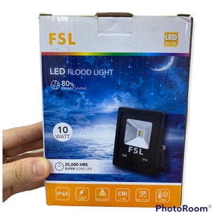 ล้างสต็อค!!! #led flood light #โคมสปอร์ตไลท์ Led10w เเสงขาว ยี่ห้อ FSL